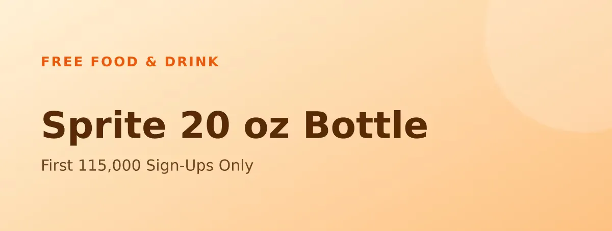 Free Sprite 20 oz Bottle: First 115,000 Sign‑Ups Only!