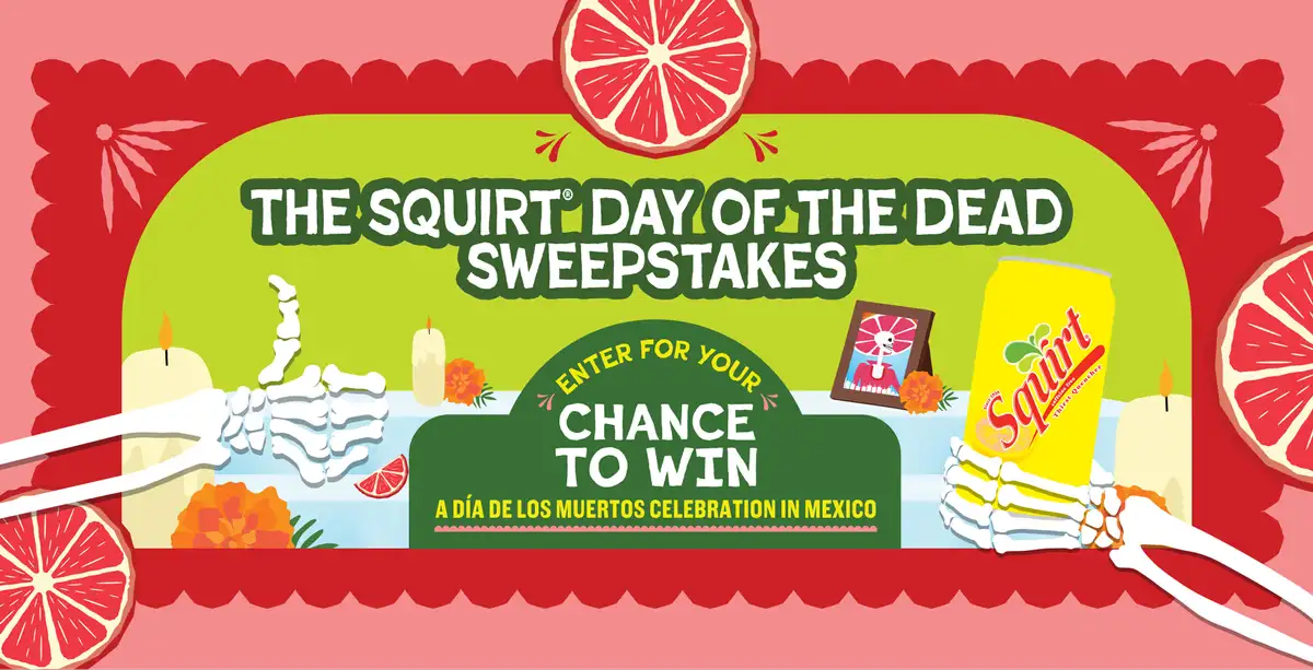 Free Squirt Day of the Dead Sweepstakes: Win a $5,000 Trip!