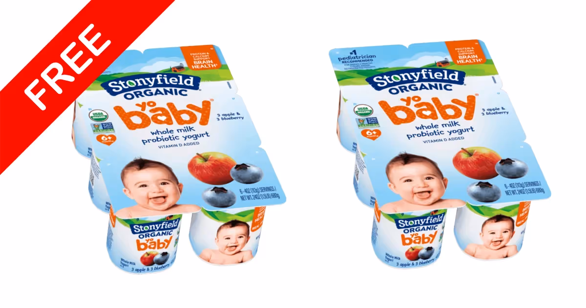 Free Stonyfield YoBaby Yogurt Multipack: Up to $7.49 Value! 