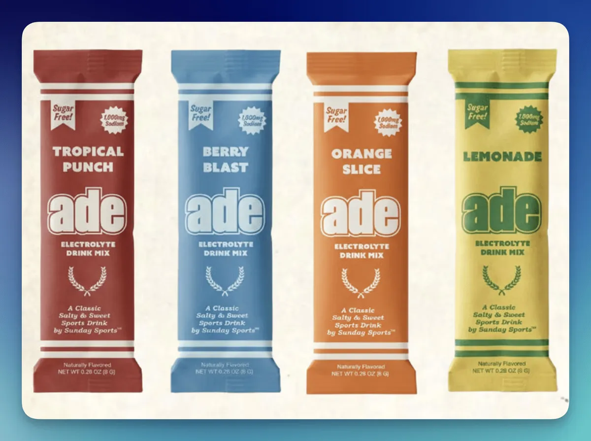 Free Sunday Sports Electrolyte Drink Mix: 4 Amazing Flavors!