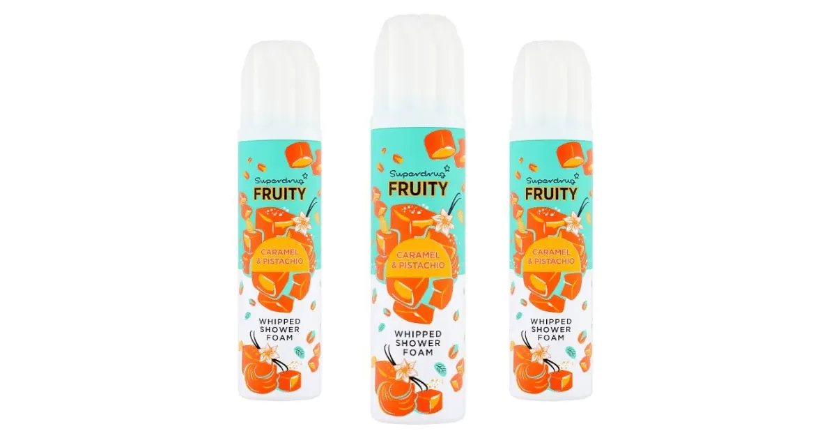 Free Superdrug Salted Caramel Shower Foam 250ml Testers Wanted