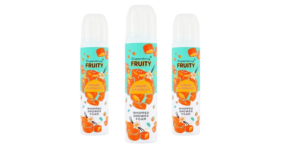 Free Superdrug Salted Caramel Shower Foam 250ml Testers Wanted