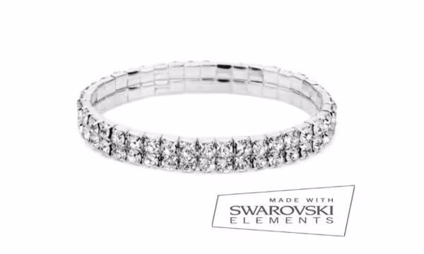 Free Swarovski Crystal Bracelet: Get Yours Now & Score 2 Rows of Diamonds for £50!