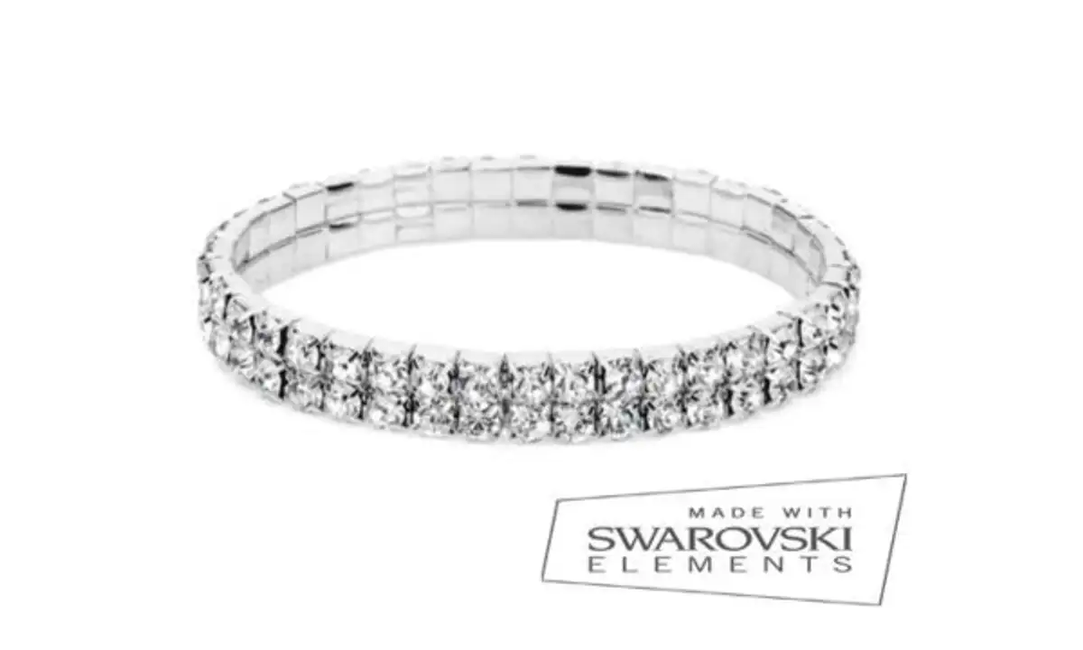 Free Swarovski Crystal Bracelet: Get Yours Now & Score 2 Rows of Diamonds for £50!