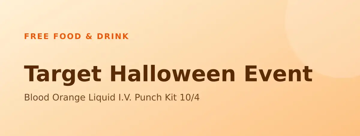 Free Target Halloween Event: Blood Orange Liquid I.V. Punch Kit 10/4
