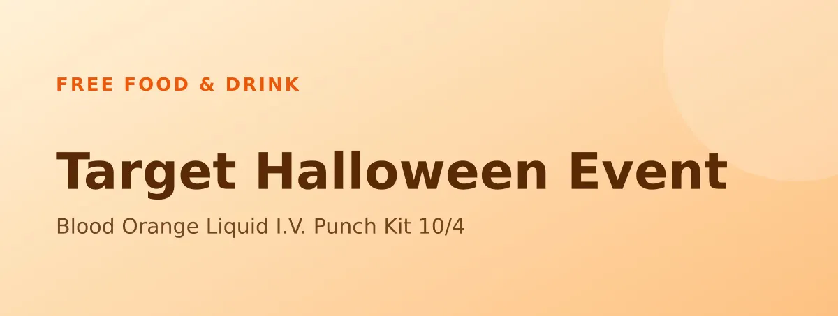 Free Target Halloween Event: Blood Orange Liquid I.V. Punch Kit 10/4