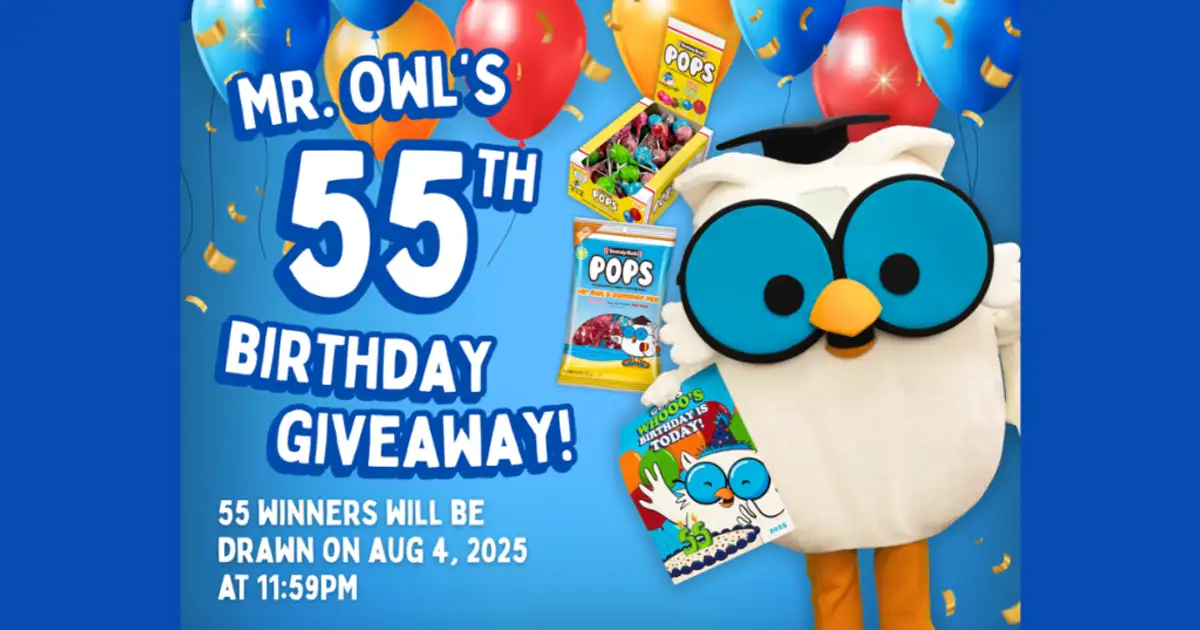 Free Tootsie Pops! Win 1 of 55 Birthday Prize Packs