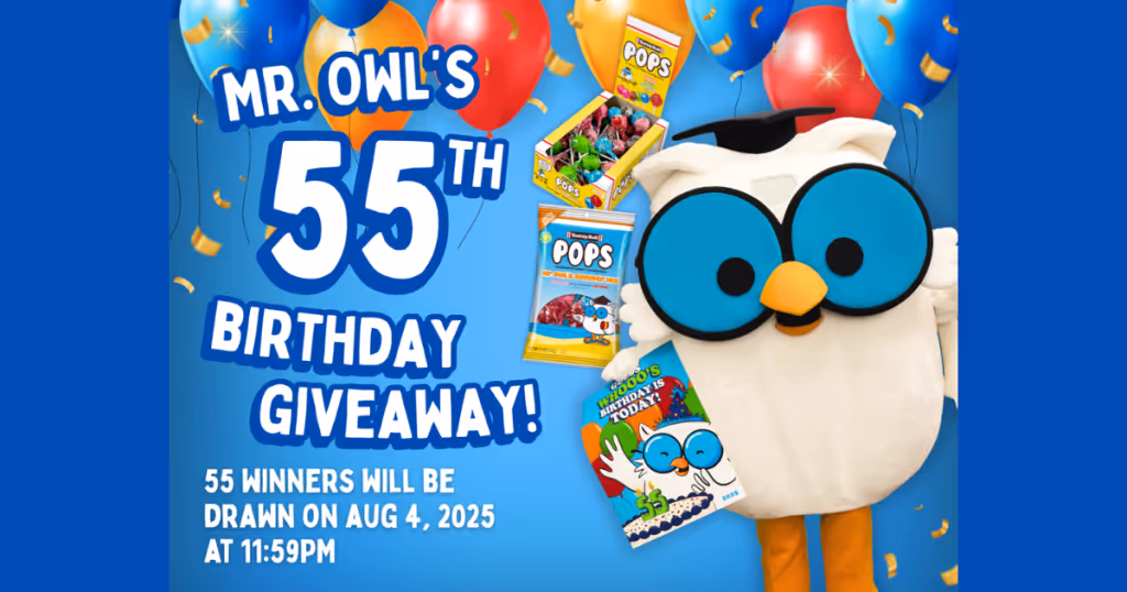 Free Tootsie Pops! Win 1 of 55 Birthday Prize Packs