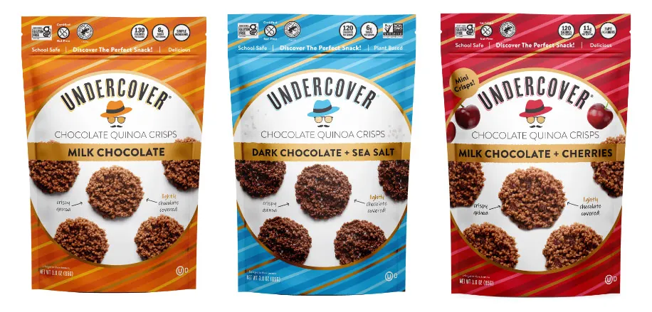 Free Undercover Snacks Chocolate Quinoa Crisps: 2 Bags + 100% Cashback!