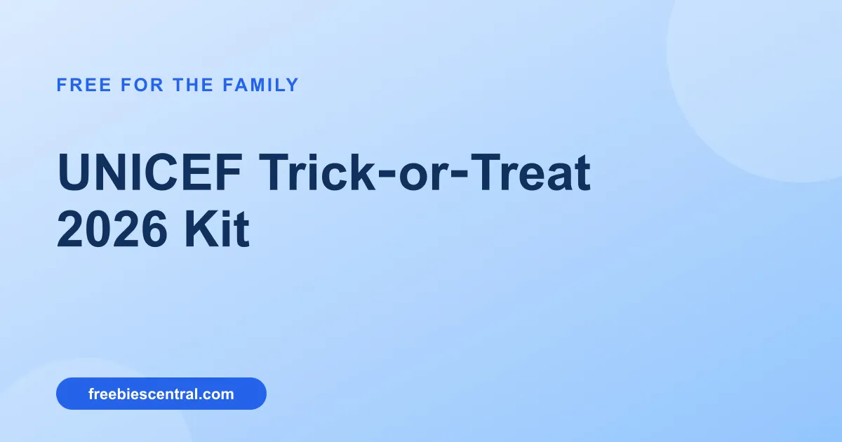 Free UNICEF Trick‑or‑Treat 2026 Kit: Grab Yours Now!