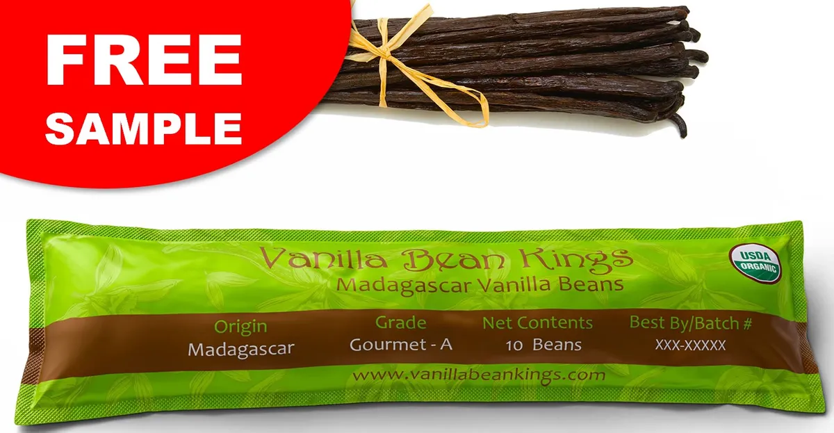 Free Vanilla Bean Kings Madagascar Grade A Vanilla Bean Sample