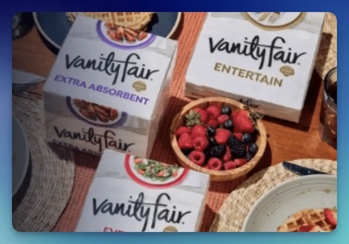 Free Vanity Fair Napkins: Full Year Supply Sweepstakes