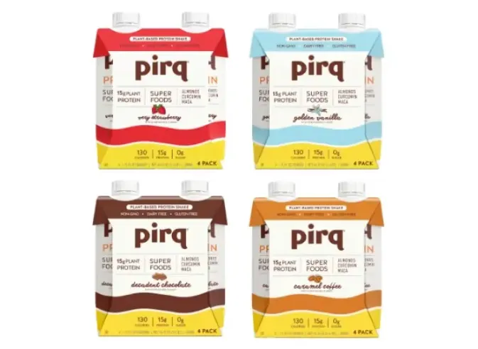 Free Vegan Pirq Plant Protein Shakes 4PK: Get 4 Amazing Bottles!
