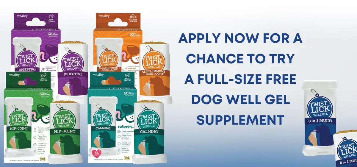 Free Vetality Twist & Lick Dog Dental Gel: 1 Sample!