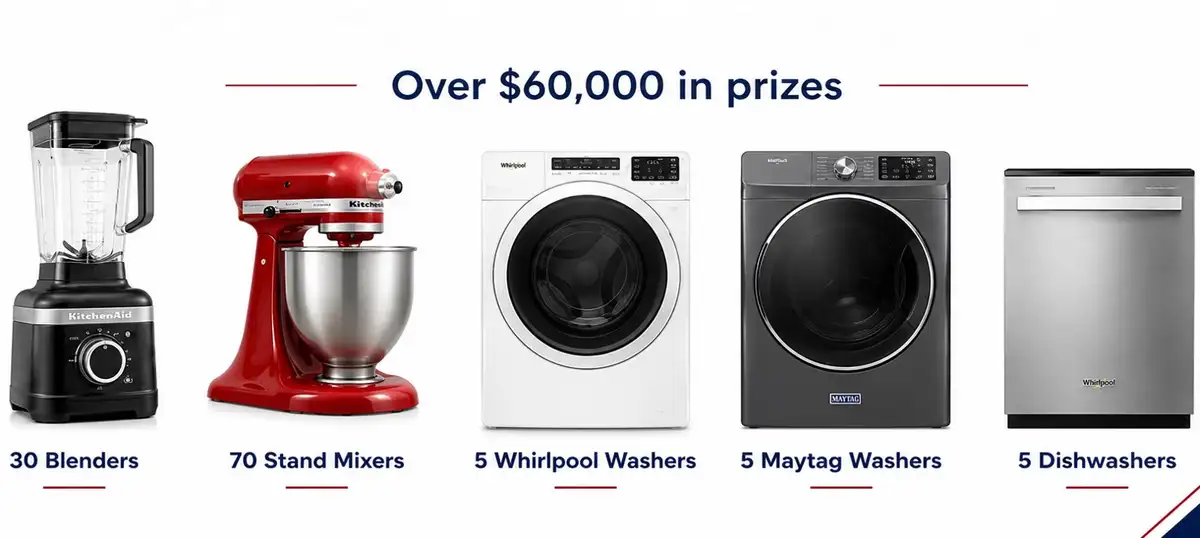 Free Whirlpool 115th Anniversary Sweepstakes: 115 Prizes!