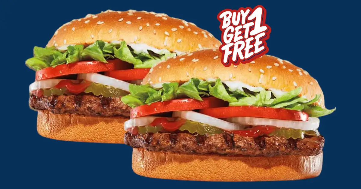 Free Whopper Deal: BOGO at Burger King Until 4/27!
