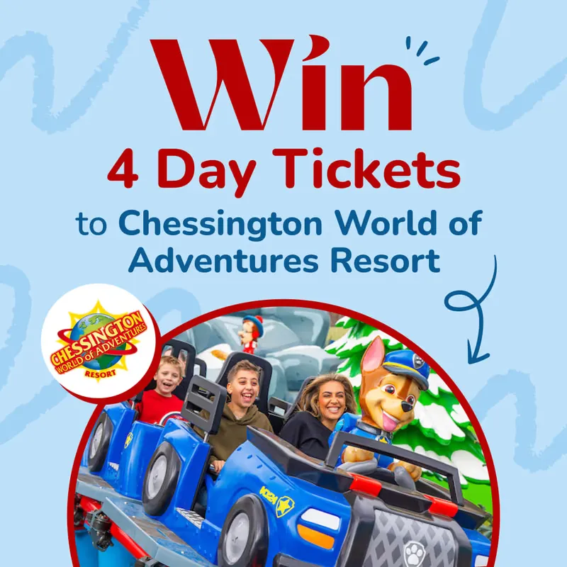 Free Win a Family Day Out to Chessington World of Adventures: 4 Tickets!