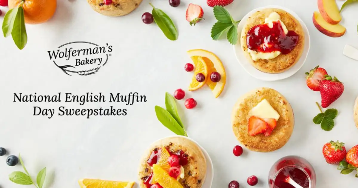 Free Wolferman's: Win $250 + 5 English Muffin Samplers!