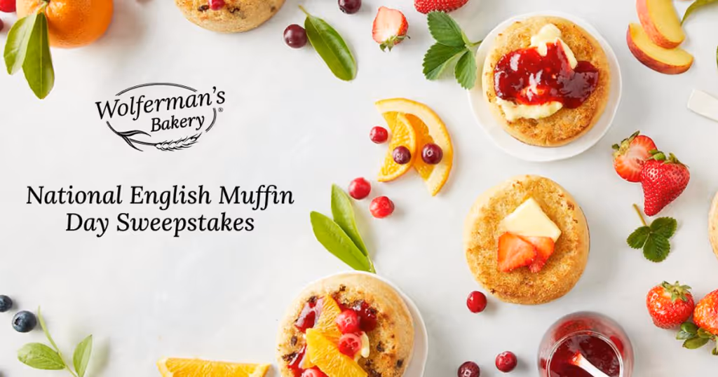Free Wolferman's: Win $250 + 5 English Muffin Samplers!