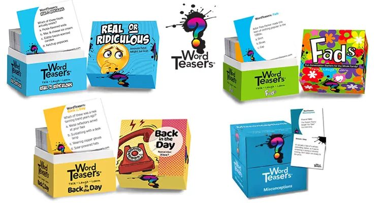 Win WordTeasers Thanksgiving Party Pack — 12 Decks & Bonus Game