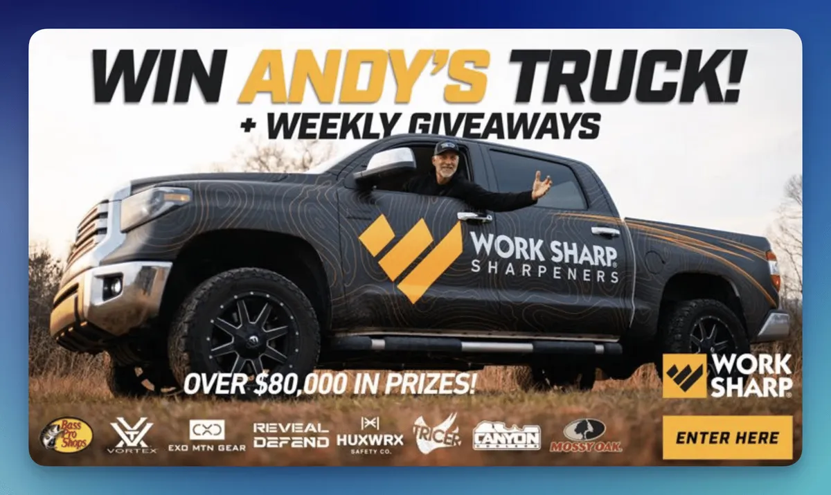 Free Work Sharp Sweepstakes: Win 15 Amazing Outdoor Prizes!