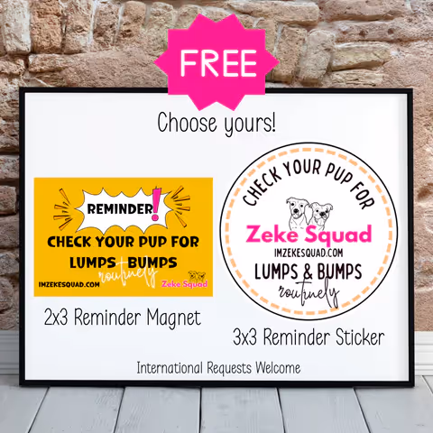 Free Zeke Squad Magnet: 1 Amazing Lumps & Bumps Reminder