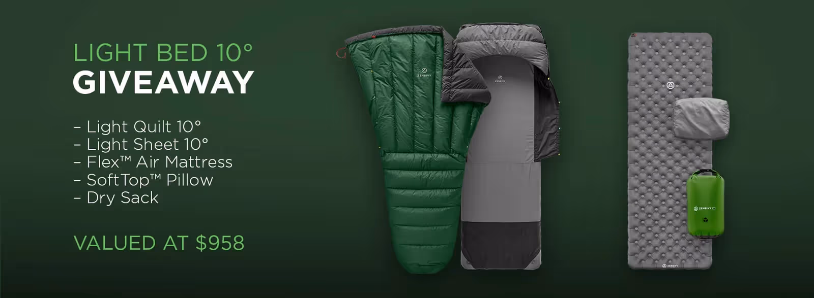 Free Zenbivy Light Bed 10: Win Ultimate Sleep System!
