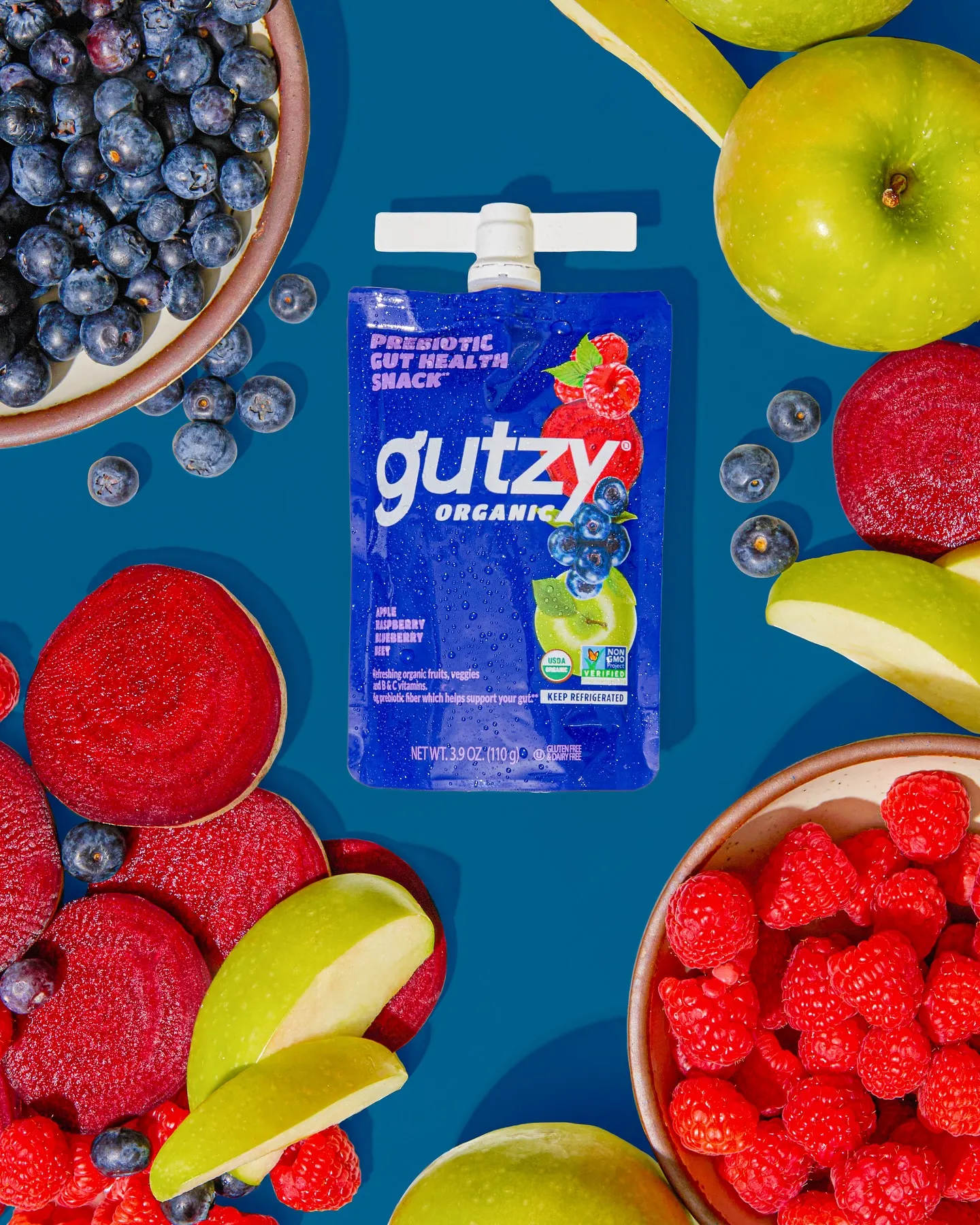 Free Gutzy Organic Prebiotic Fruit Pouch