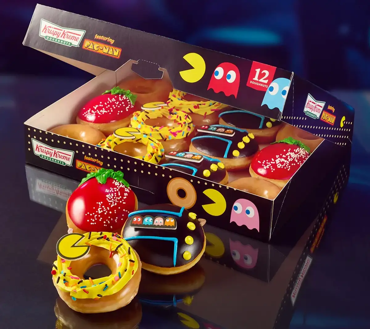 Krispy Kreme: FREE Doughnut Deal for Pac-Man's 45th!