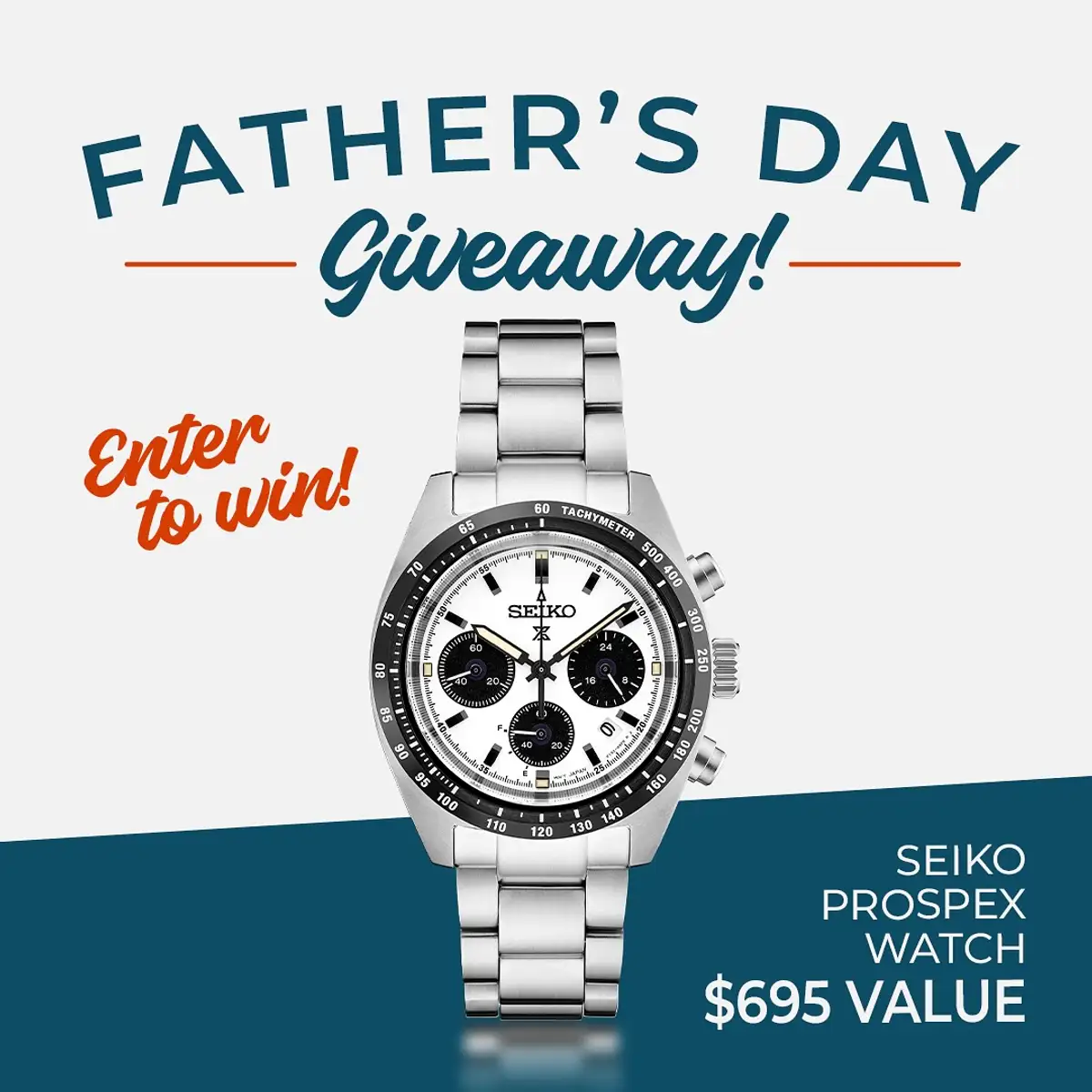 Riddle's: Win 1 Free Seiko Watch - Father's Day!
