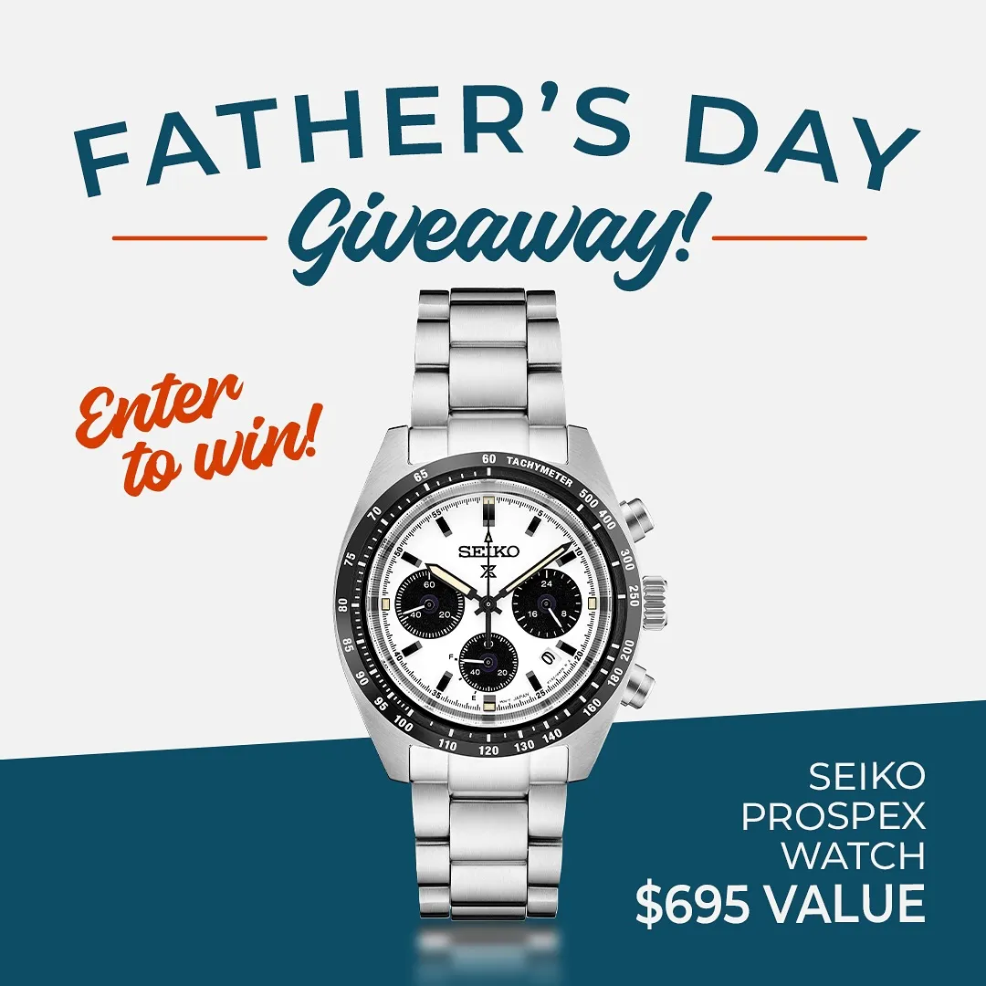 Riddle's: Win 1 Free Seiko Watch - Father's Day!