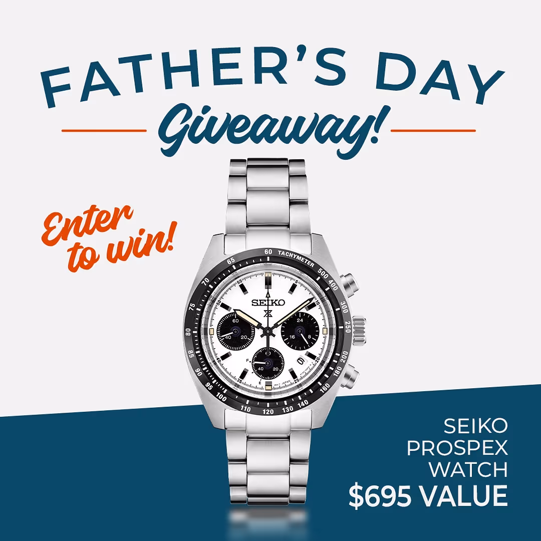 Riddle's: Win 1 Free Seiko Watch - Father's Day!