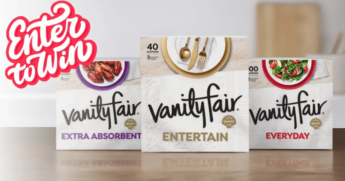 Vanity Fair Napkins: Win 1 Year Free Supply Now!