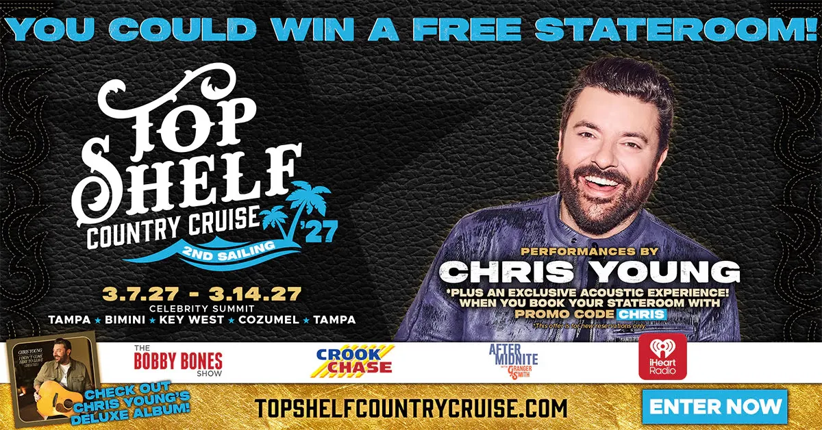 Win $14,500 Chris Young Cruise for Two - Sweepstakes (1 Winner)