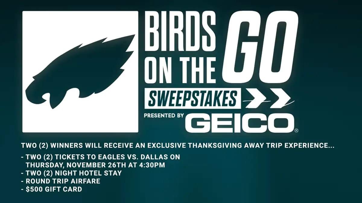 Win a Trip to Eagles vs Cowboys — GEICO Sweepstakes (2 Winners)