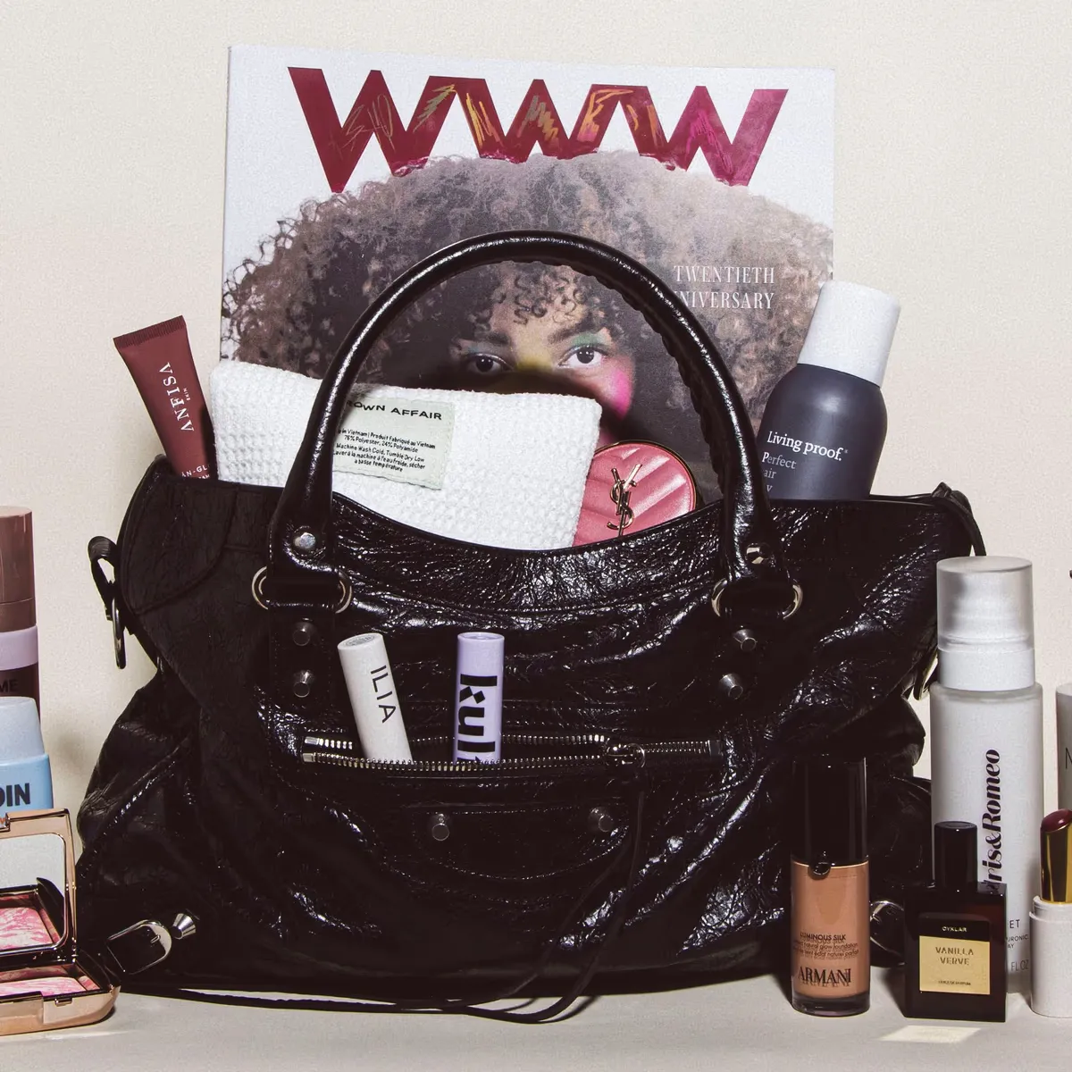 Win Balenciaga City Bag filled with Beauty Products