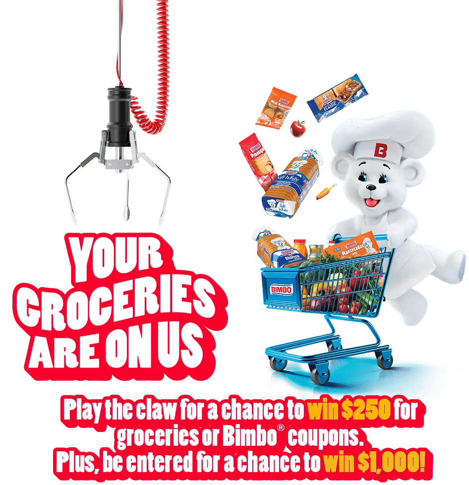 Win Big with Bimbo®: Enter the Your Groceries On Us Sweepstakes for a Chance at $1,000 in Grocery Gift Cards!