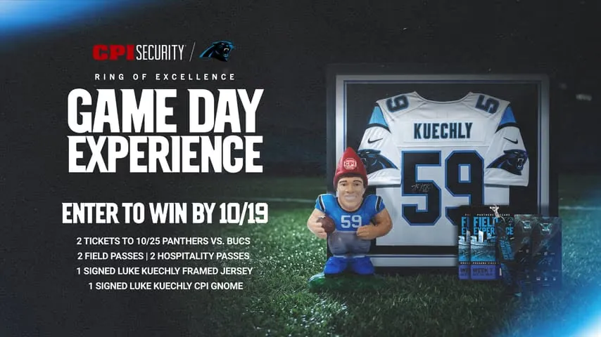 Win Carolina Panthers Game Day: Two Tickets & Signed Jersey