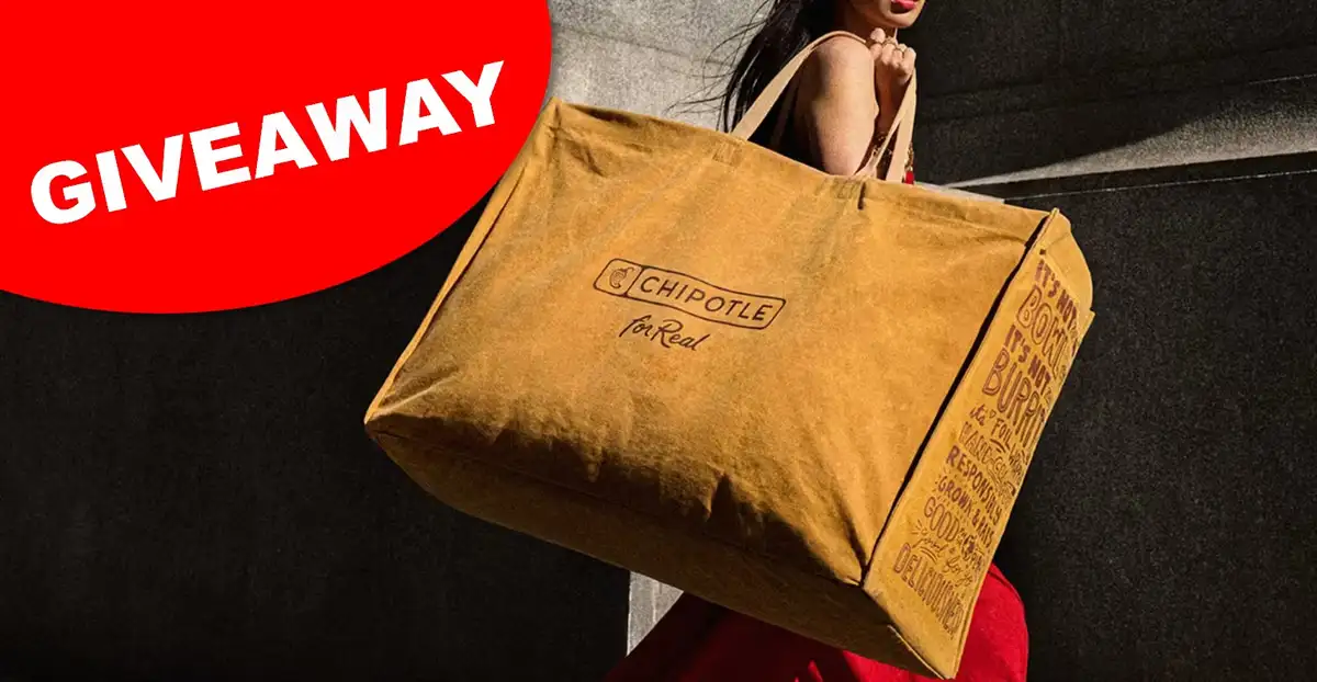 Win Chipotle Big Bag: 36″×24″×12″ Tote for Family Meals — 8,000 Winners