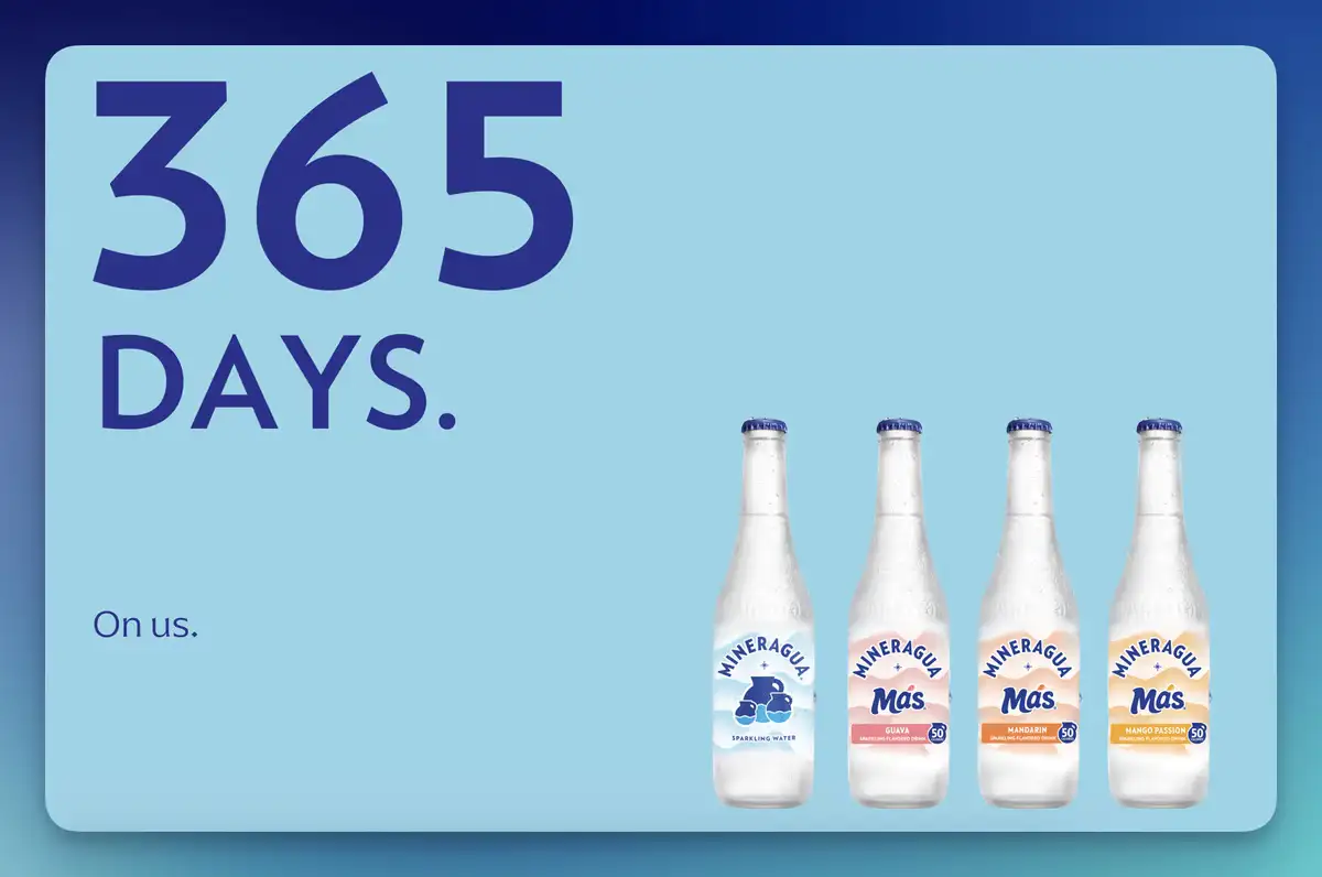 Win Mineragua 12.5 oz Glass Bottles: 384 Bottles Giveaway