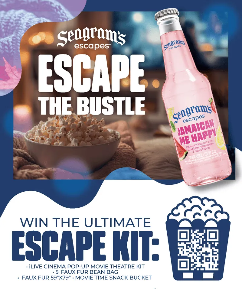 Win Movie Night Pack — Seagram’s Sweepstakes (25 Winners)