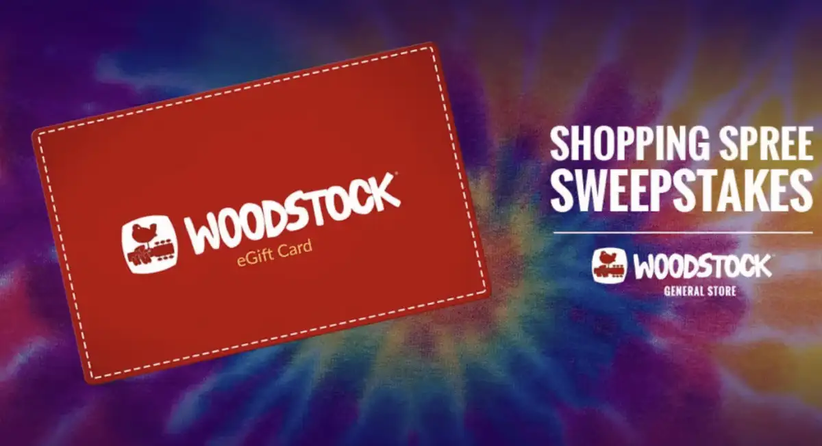 Win Woodstock Gift Cards: $175 in Store Sweepstakes (3 Winners)